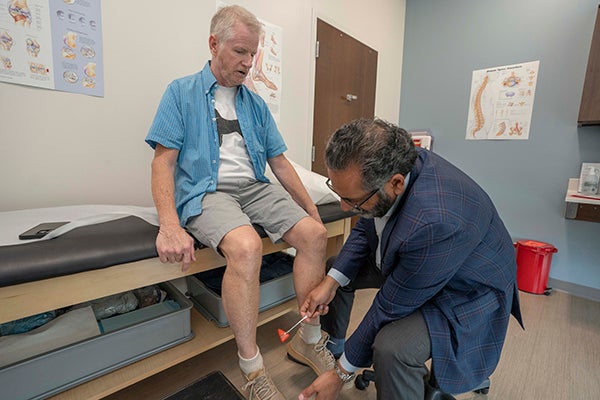 Matt receiving measurements