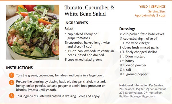 Tomato, Cucumber, White Bean Salad