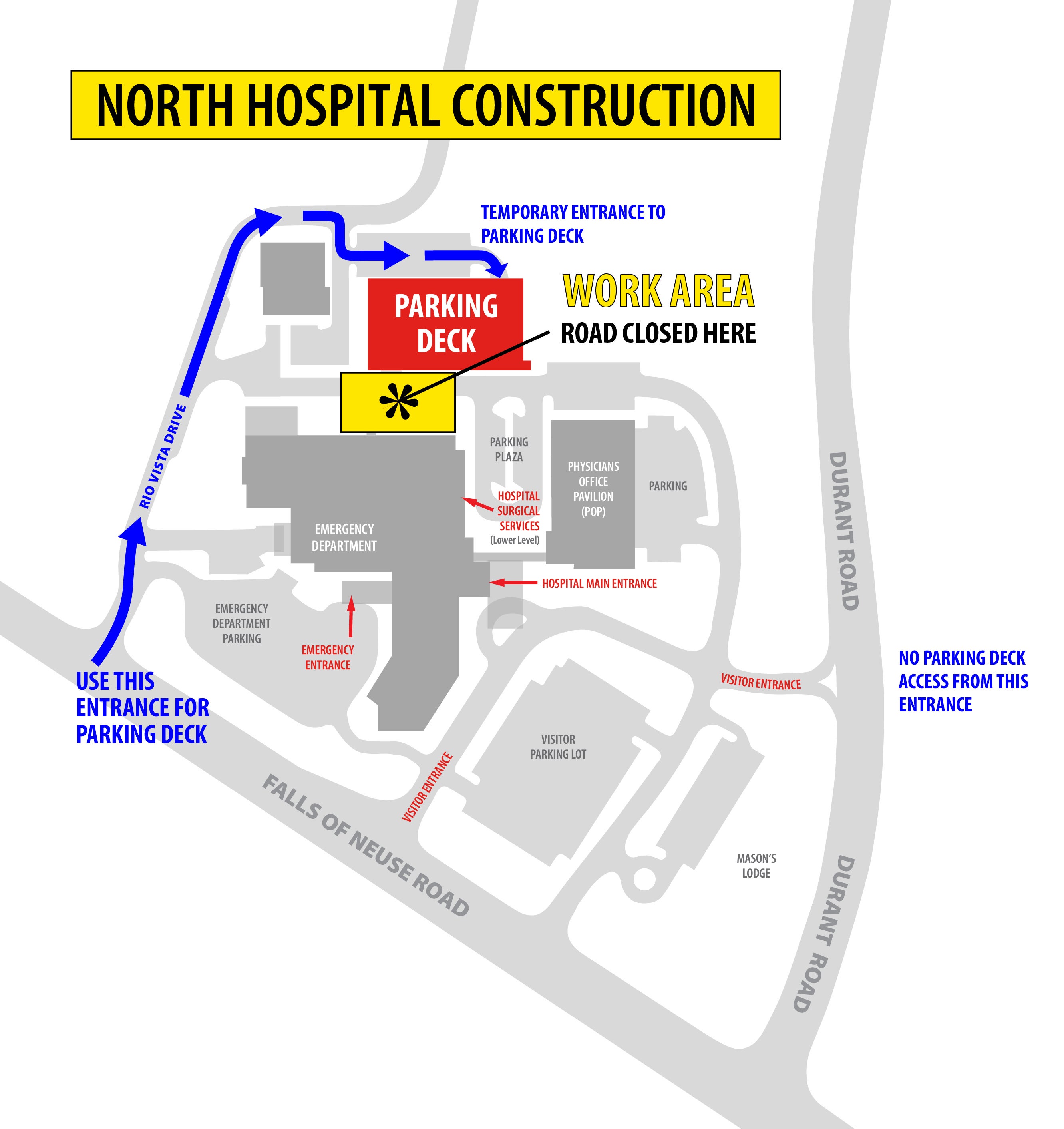 North Construction Map